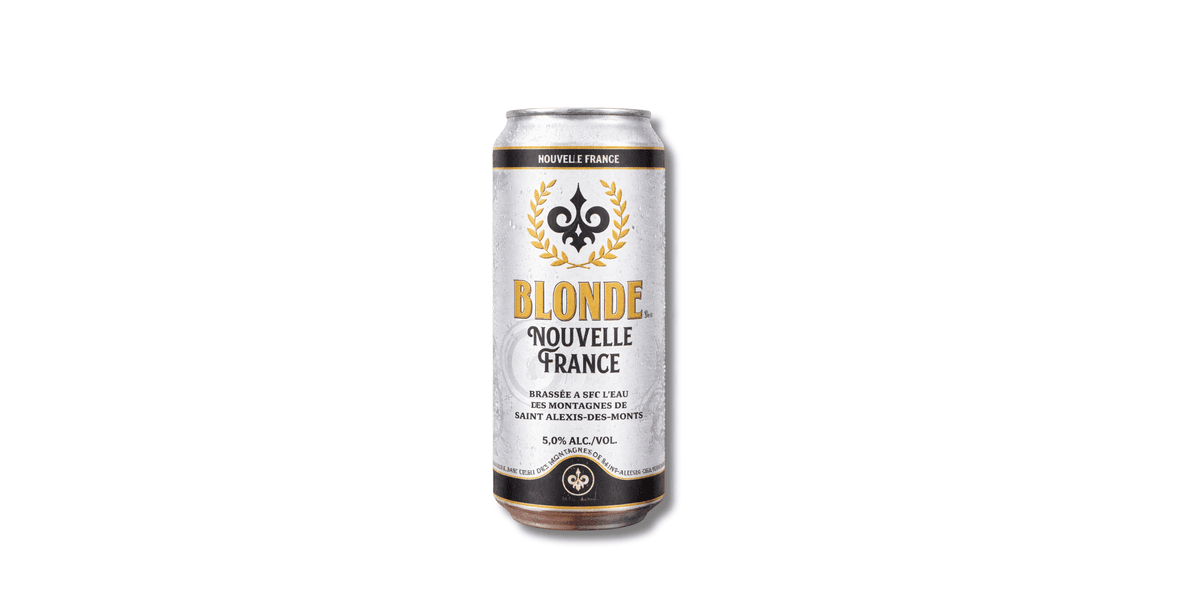Nouvelle France Blonde Beer – 5% ABV (473 ml)