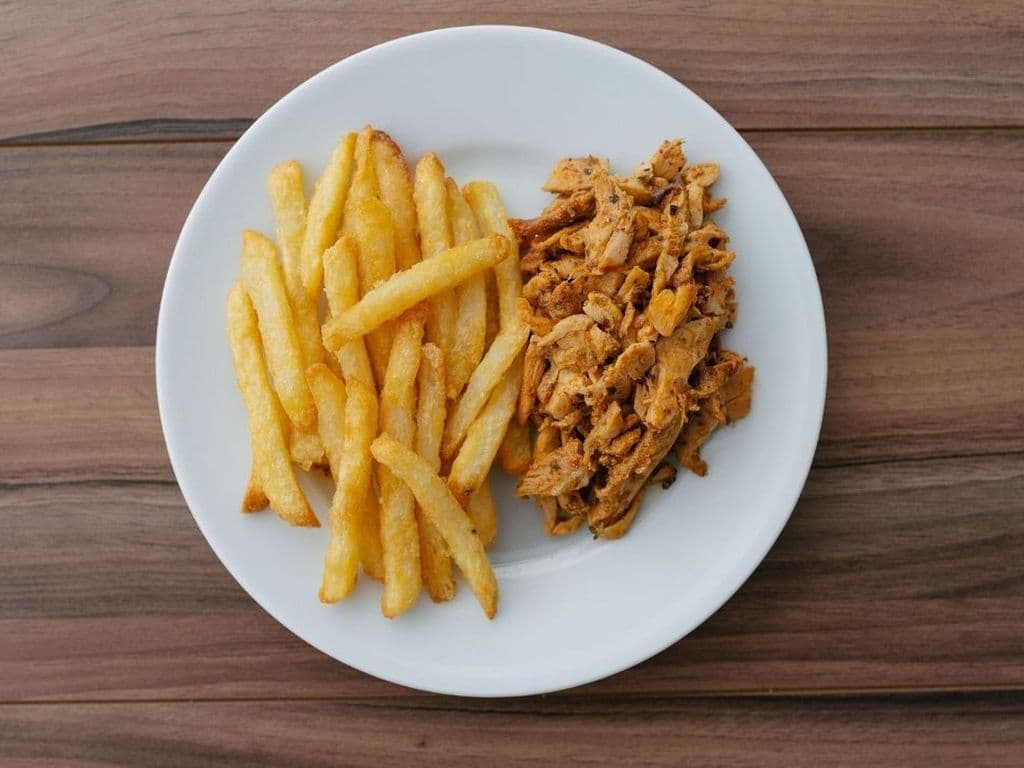 Small Fries & Chicken Donair Meat- OO