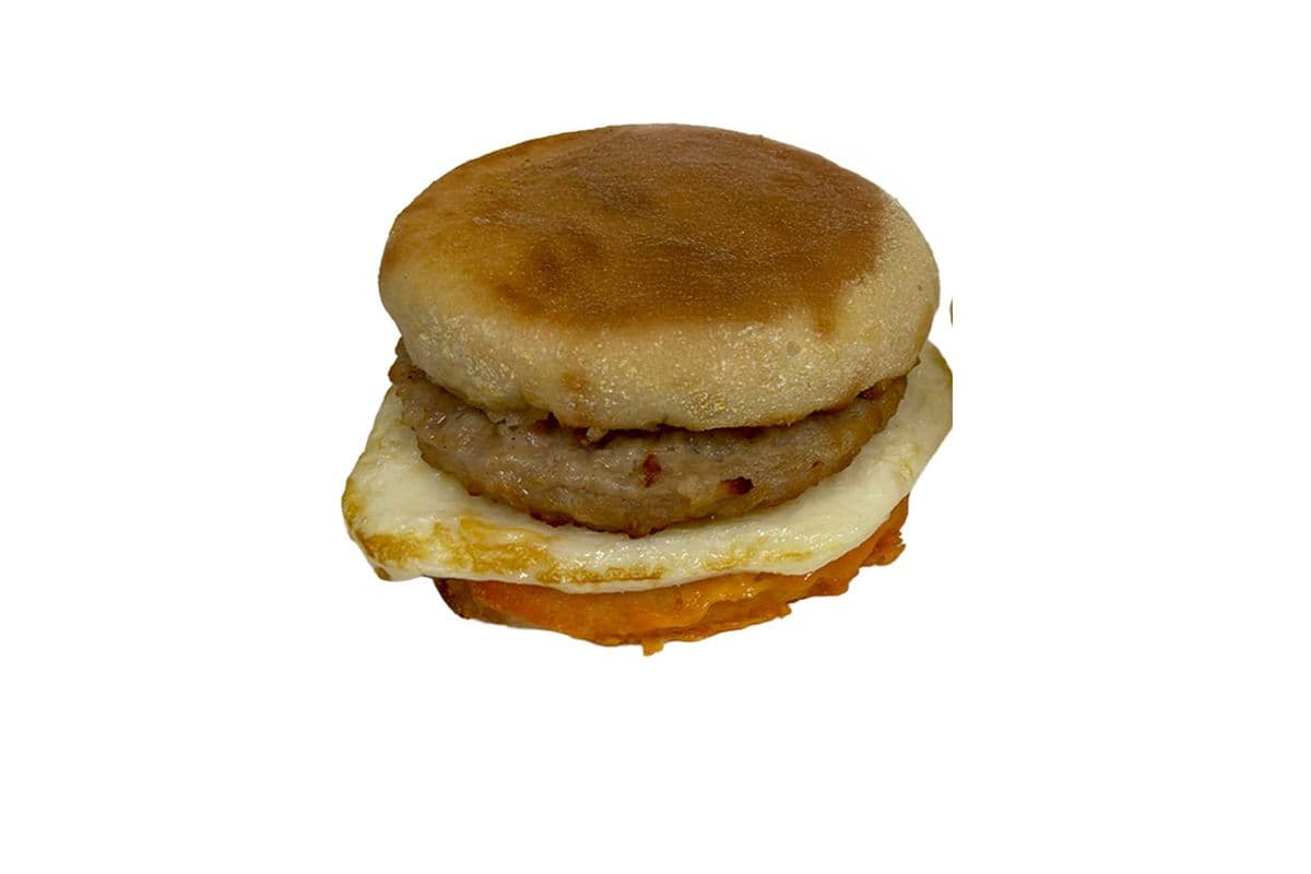 Breakfast Sausage, Egg and Cheese Sandwich