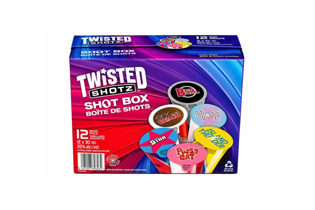 Twisted SHOTZ - SHOT BOX 12 pk (1 x 12x30ml)
