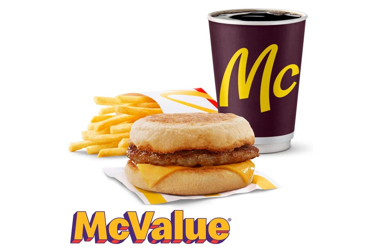 Sausage McMuffin McValue Meal [610.0 Cals]