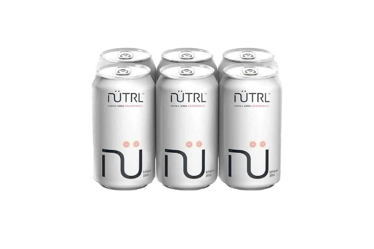 Nutrl Vodka Soda - Grapefruit(6 Pack) (6 x 355 ml Cans)