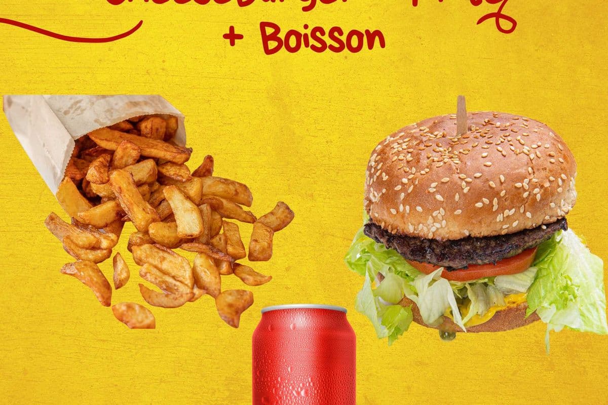 CheeseBurger + Frite + Boisson