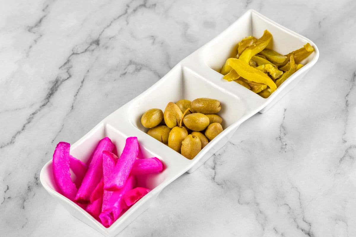 Side of Olives and Pickles