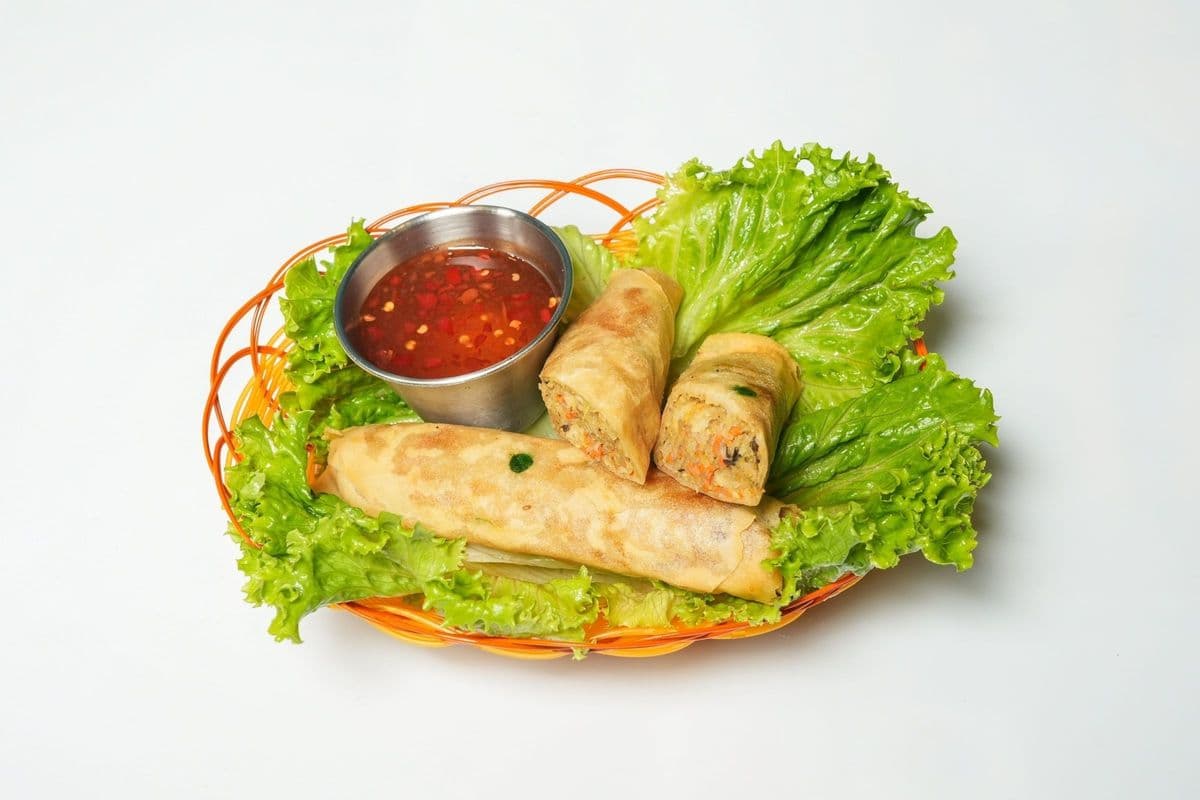 06. House Shrimp & Taro Mini Spring Rolls [4 rolls] (Cha Gio Tom)