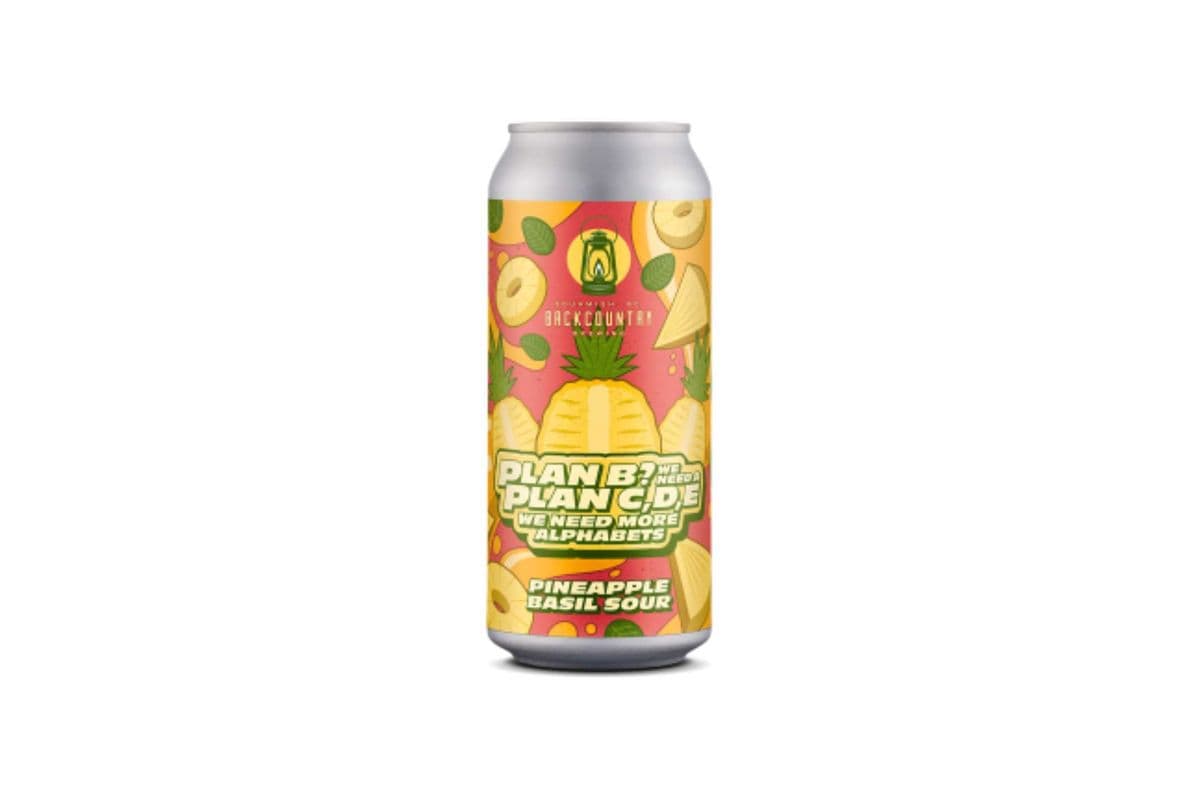 Backcountry Brewing Plan B? Pineapple Basil Sour (473ML) (1 x 473ML)
