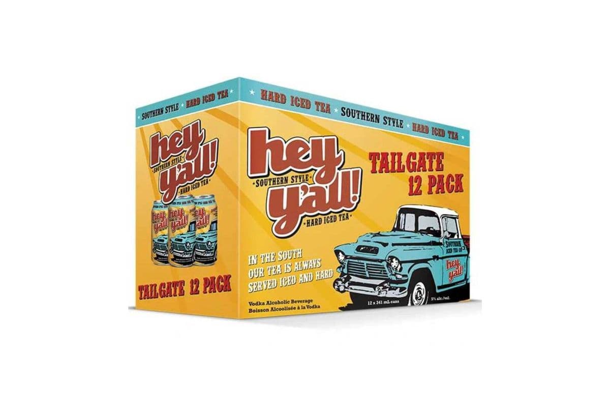 Hey Y' All Hard Iced Tea 12 Pack (12 Packs) (12 x 355ML)
