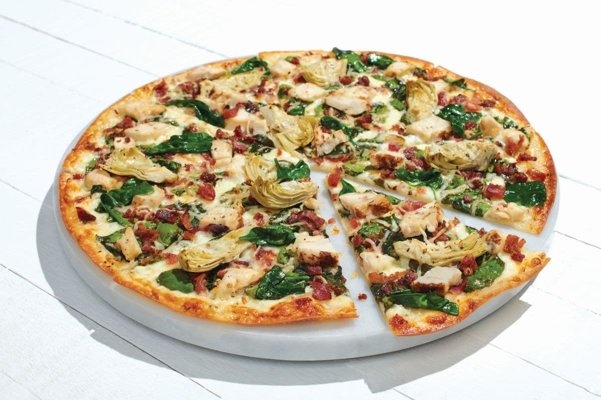 Chicken Bacon Artichoke Pizza
