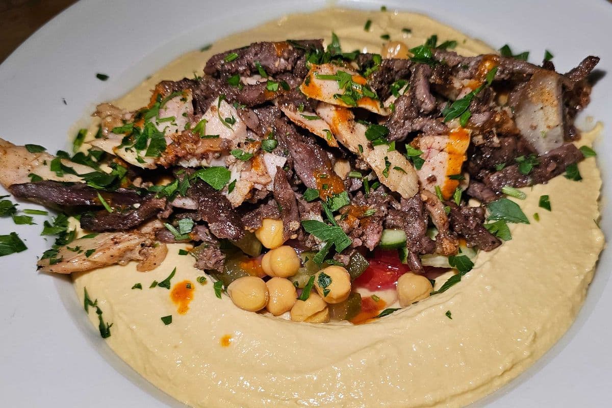 Beef Hummus Bowl