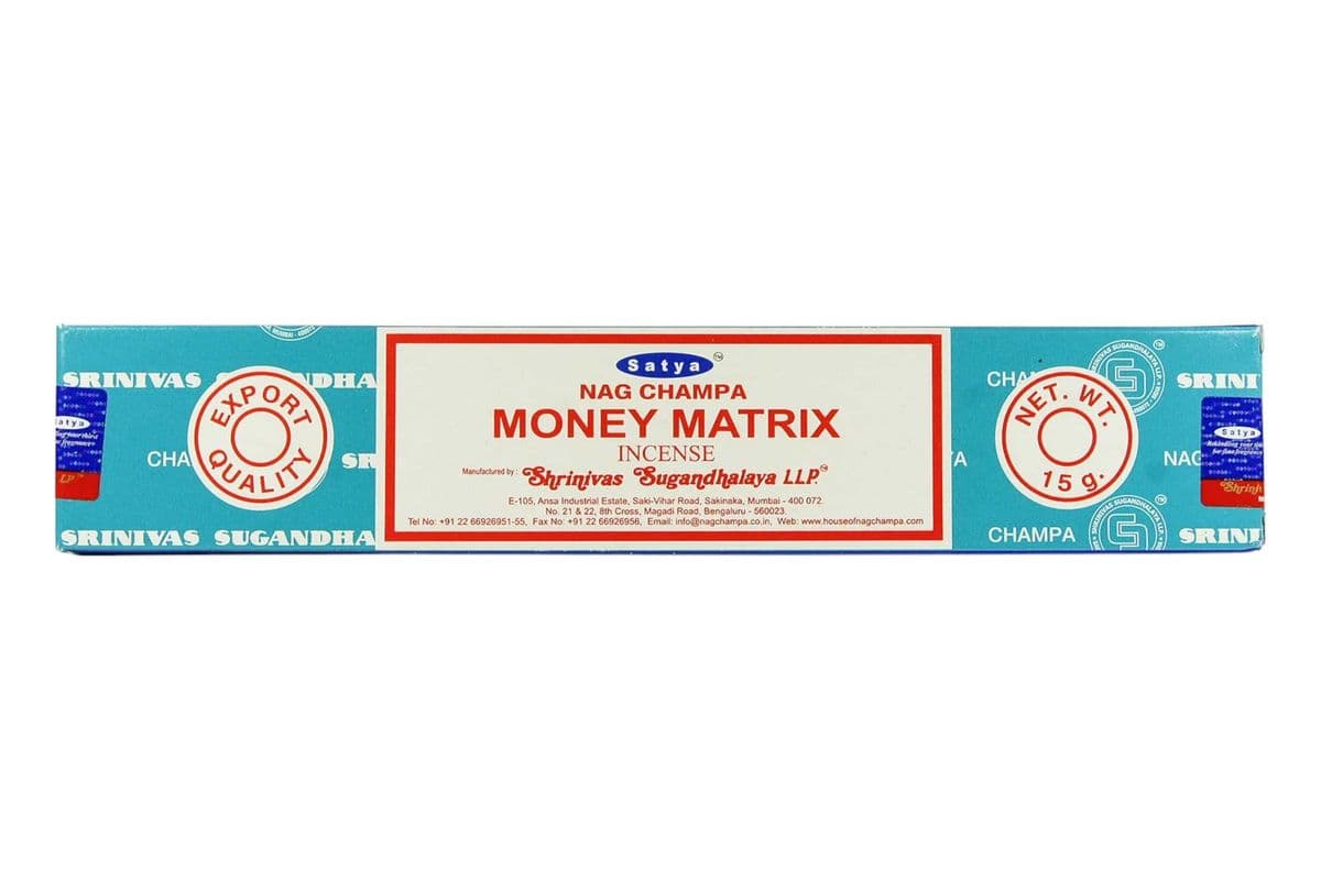 Satya Nag Champa Money Matrix