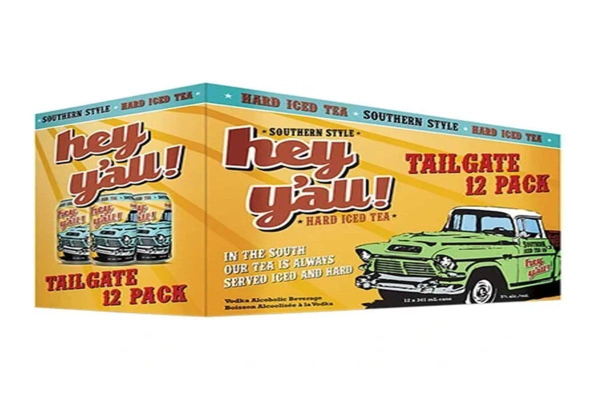 HEY Y'ALL TAILGATE HARD ICED TEA 12X341ML (1 x 12X341ML)