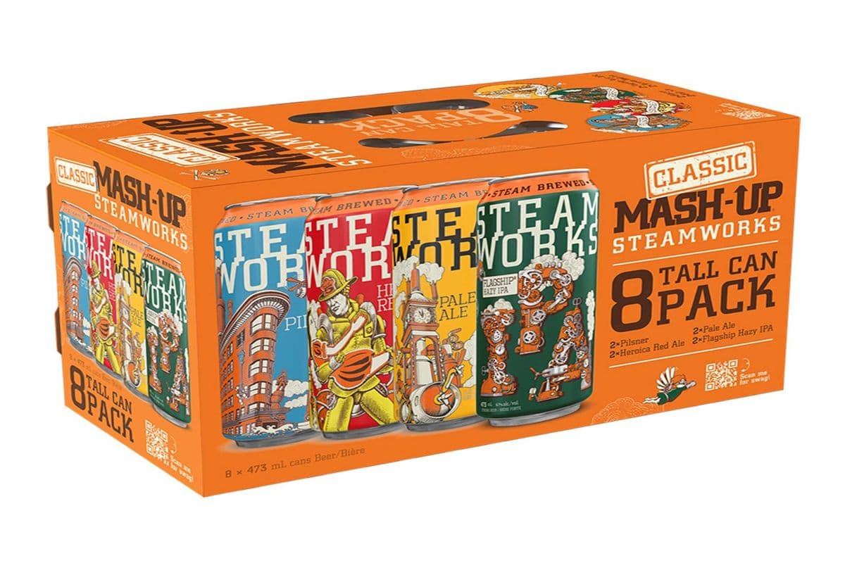 STEAMWORKS TALL CAN MASH UP 8 CANS (8 x 473 ML)