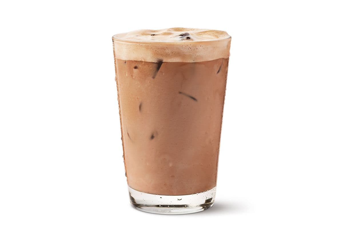 Large Chocolate Pistachio Protein Iced Latte