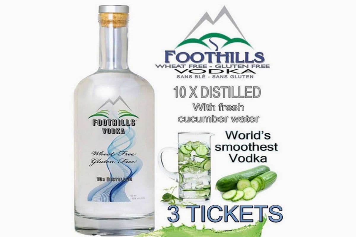 FOOTHILLS VODKA (1 x 750ML)