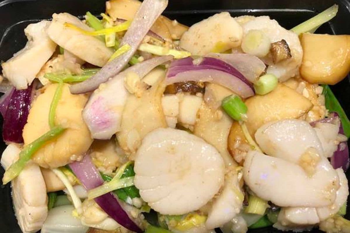 王子菇炒带子Fried Scallop with vegetable