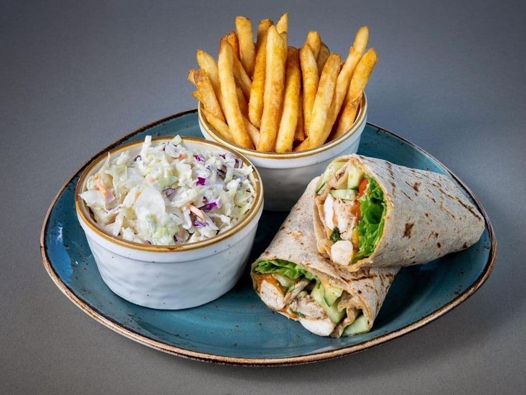 Peri Veggie Wrap with 2 Sides