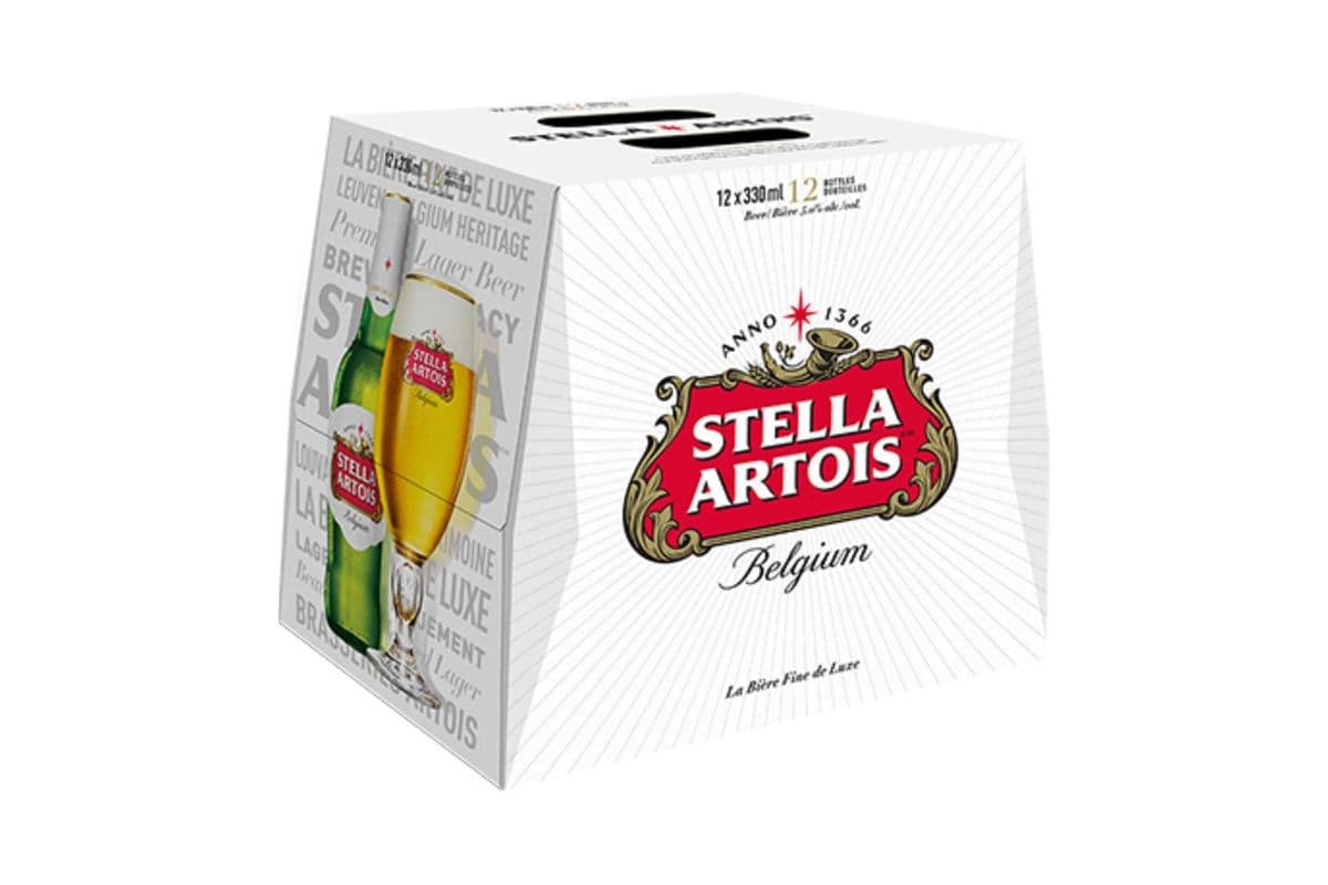 Stella Artois Belgian Blonde Lager Bottles (12 x 330 ml)