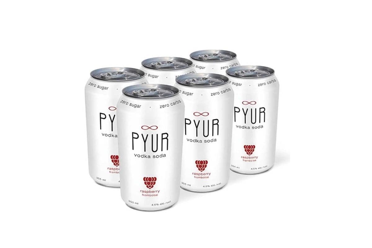 Pyur Raspberry Vodka Soda (6 x 355ml Cans)