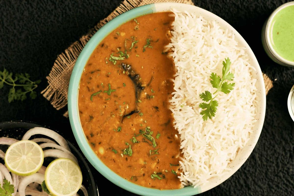 Daal Fry And Masala Chawal (Masala Rice and Daal Fry)