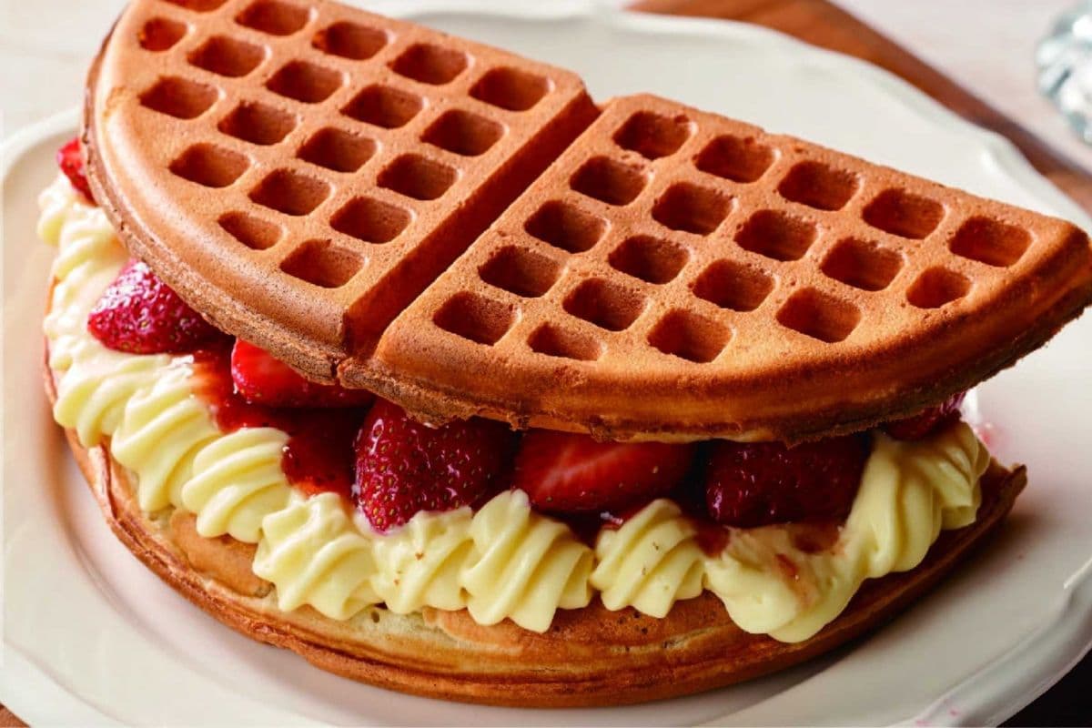 Fresh Strawberry Waffle