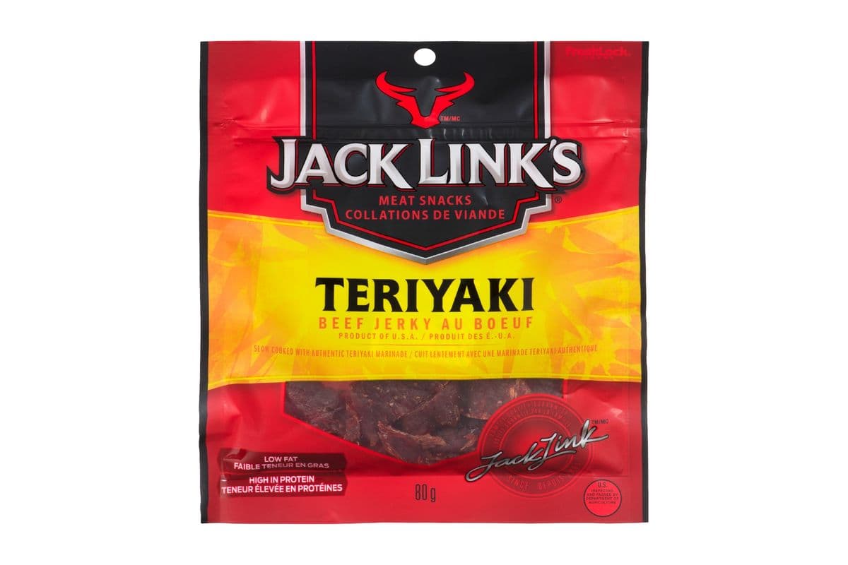 Jack Link's jerky au boeuf Teriyaki (80g) 77030 / Jack Link's Teriyaki Beef Jerky (80g) 77030