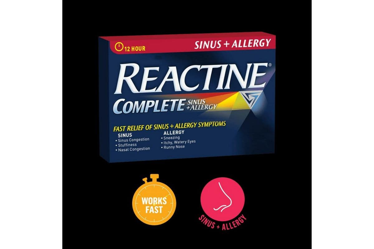 Reactine Sinus & Allergy Relief Tablets