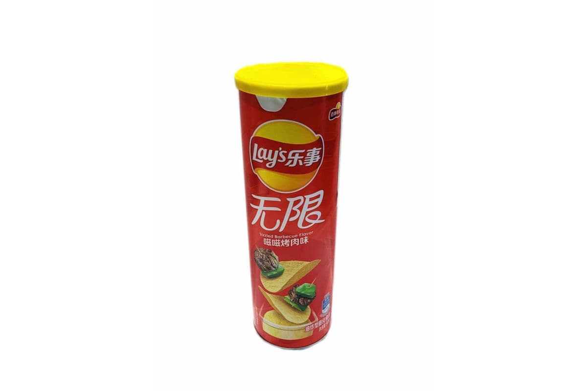 Lay's Potato Chips BBQ Flavor（乐事 无限嗞嗞烤肉味 罐装）
