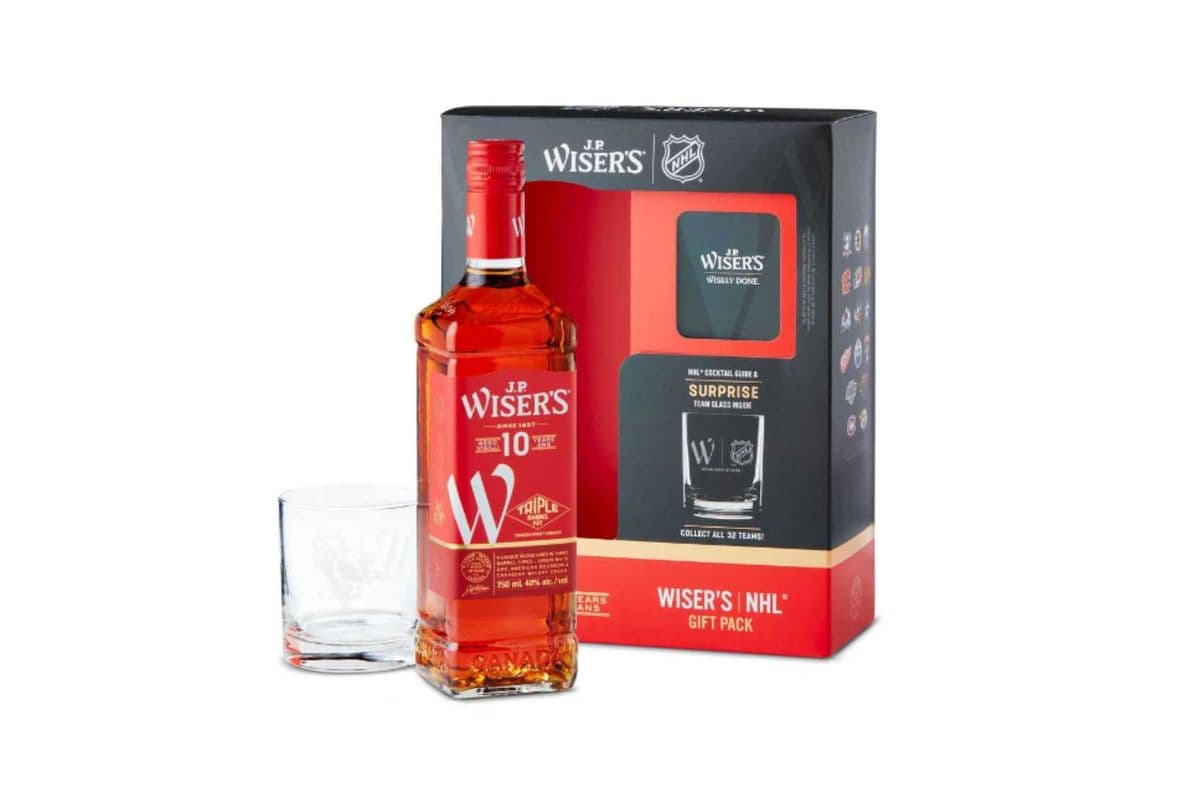 J.P. Wiser's 10YO NHL Gift Pack (1 x 750ml)
