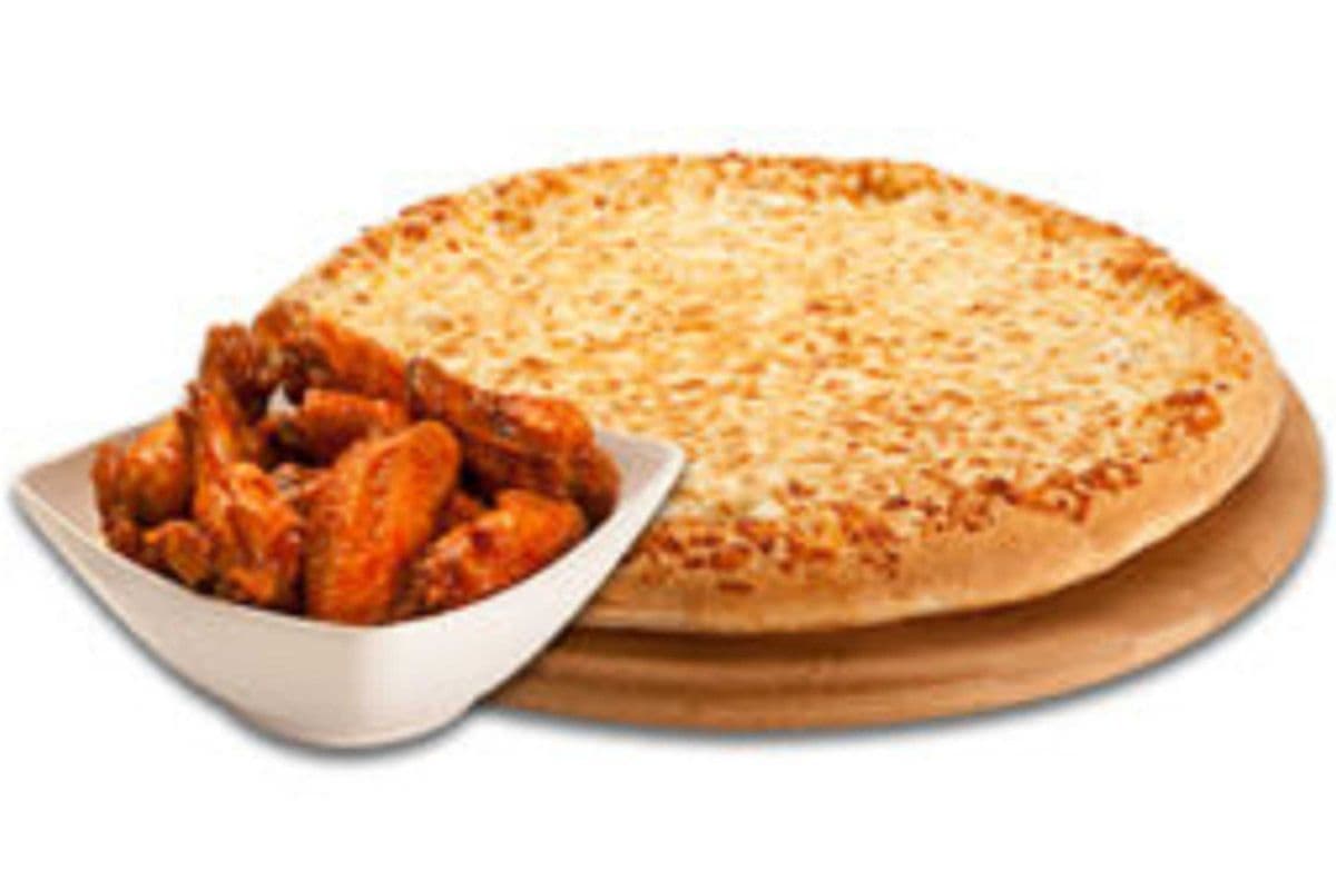 Large Pizza and 15 Wings
