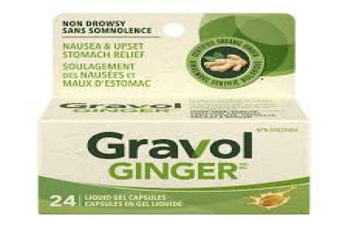 Gravol Ginger Non Drowsy 24 Tablets