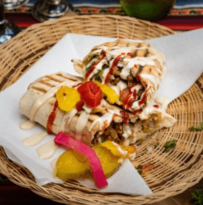 Pineapple Chicken Shawarma Wrap