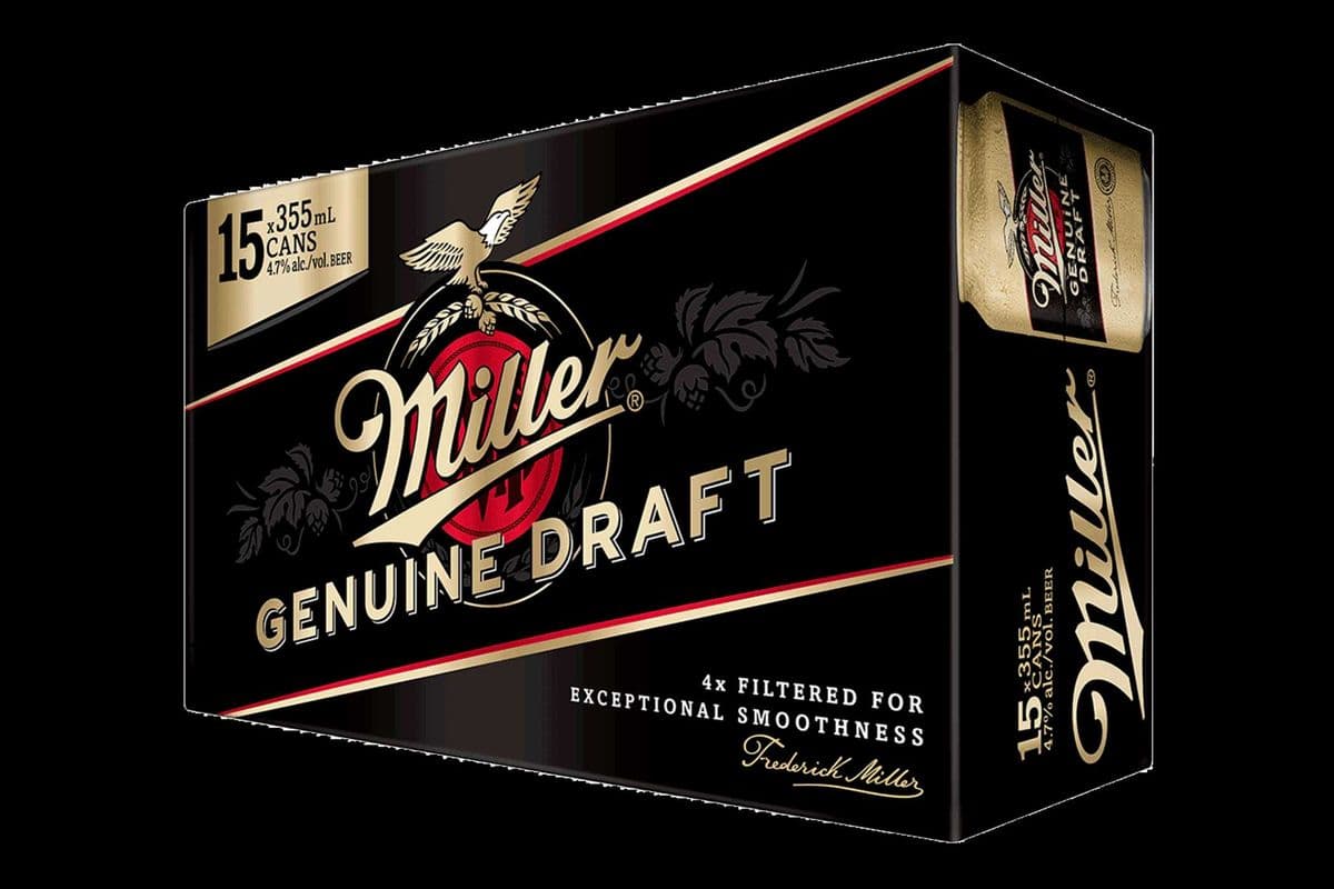 MILLER GENUINE DRAFT (15 x 355ML CANS) (15 x 355ML)