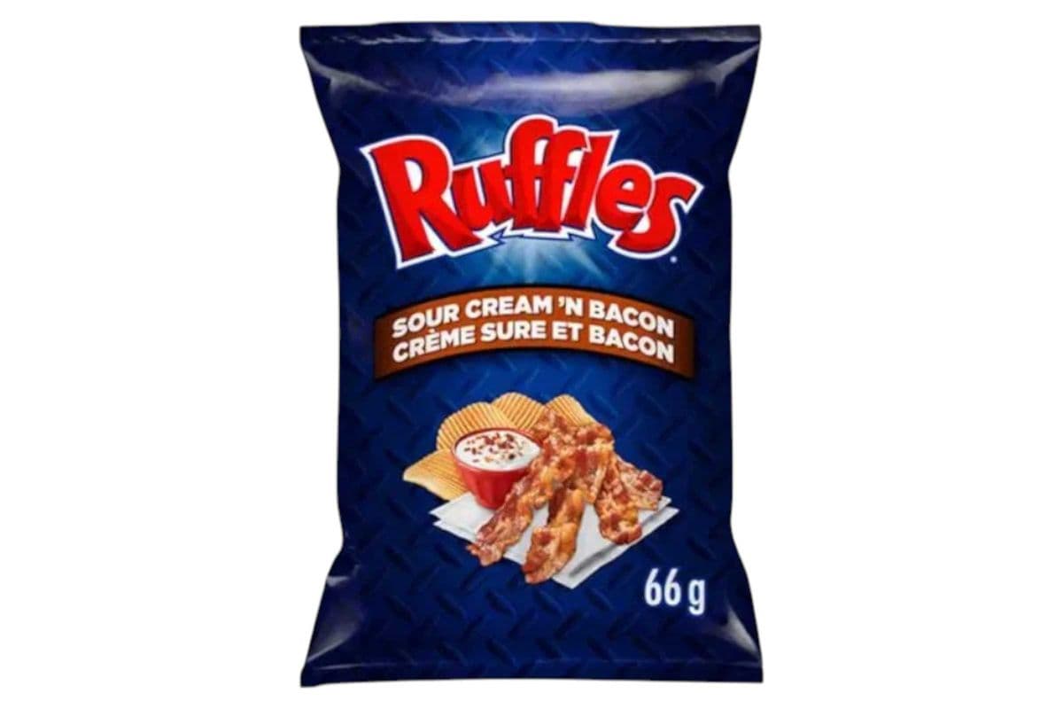 Ruffles Sour Cream & Bacon (200gm) (270 Cal)