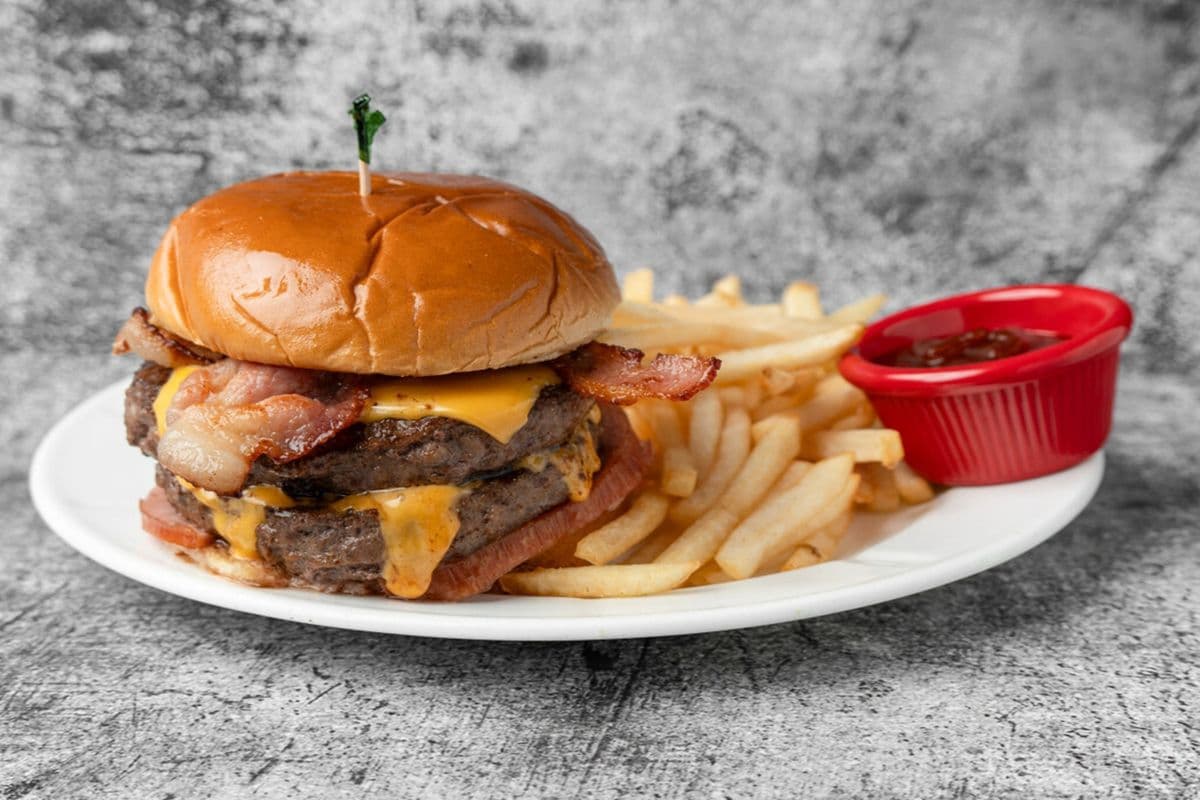 Great Canadian Burger served with Fries