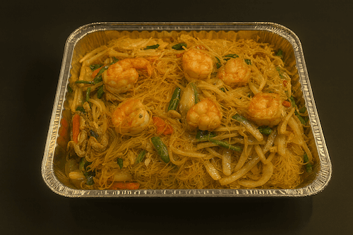 Platter Singapore Style Stir-Fried Rice Vermicelli (incl. Prawn & Pork) 🌶 / 歡樂餐 星洲炒米粉(含蝦球&肉絲)🌶