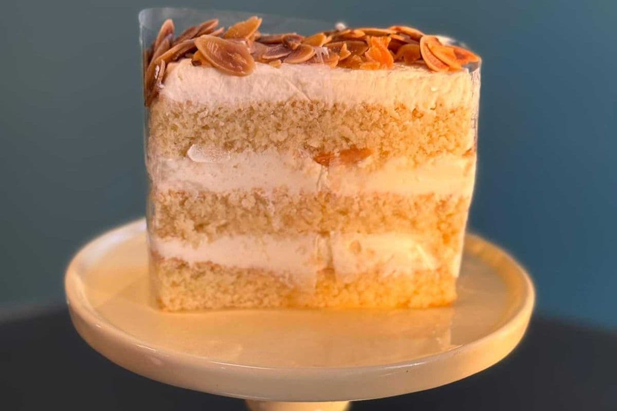 Gluten Friendly Almond Slice Cake (One Slice)