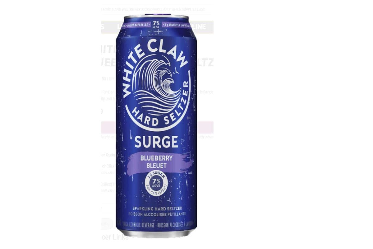 White Claw Surge Blueberry Hard Seltzer (1 x 473 ml can)