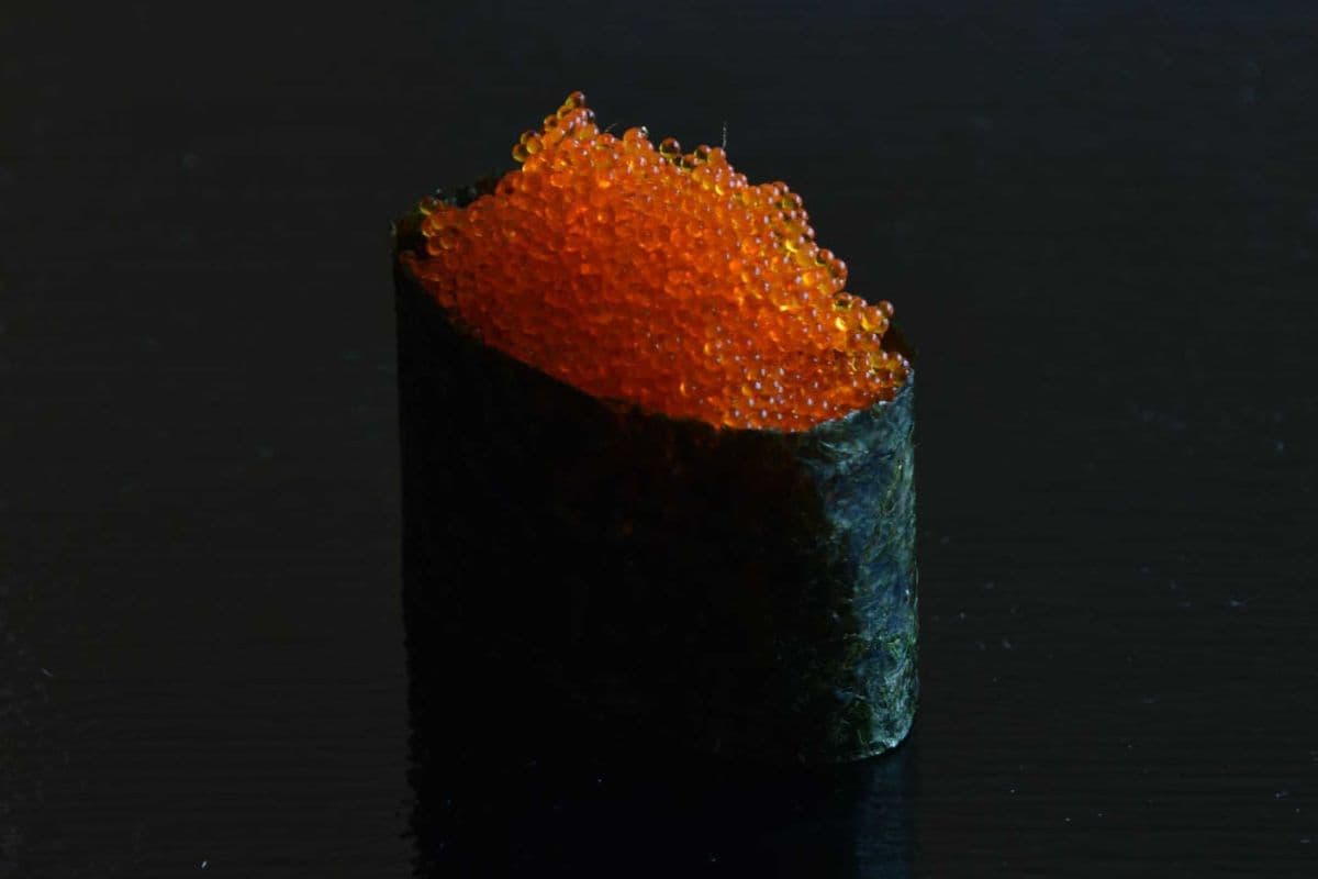Flying Fish Roe (Tobiko) Gunkan Sushi