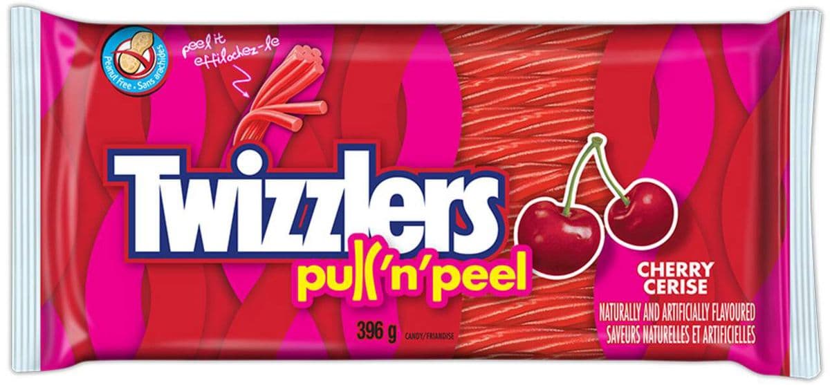 Twizzlers Pull'n'peel Cerise 396g/ Twizzlers Pull'n'peel Cherry 396ml