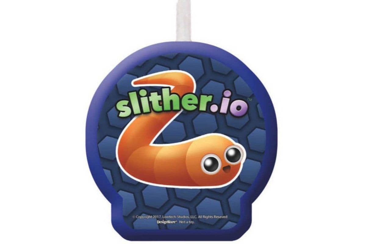 Slither.io Birthday Candle