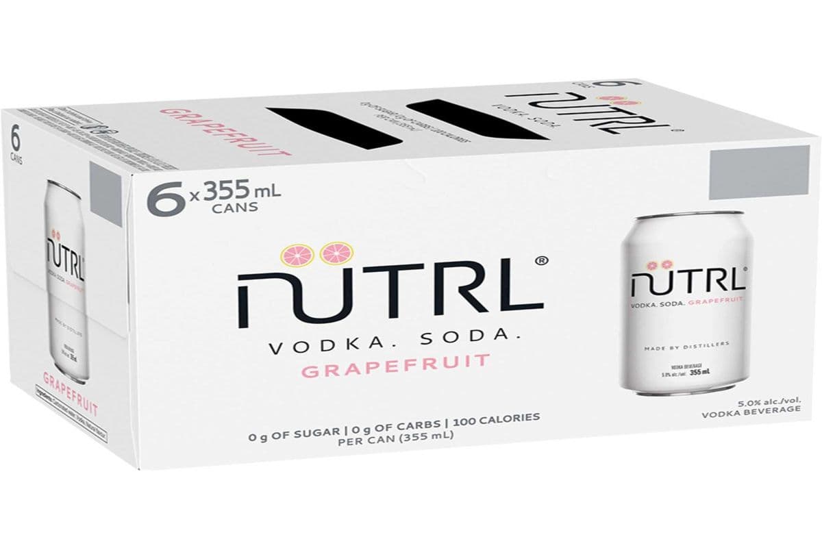 Nutrl Vodka Soda Grapefruit (1 x 6 cans)