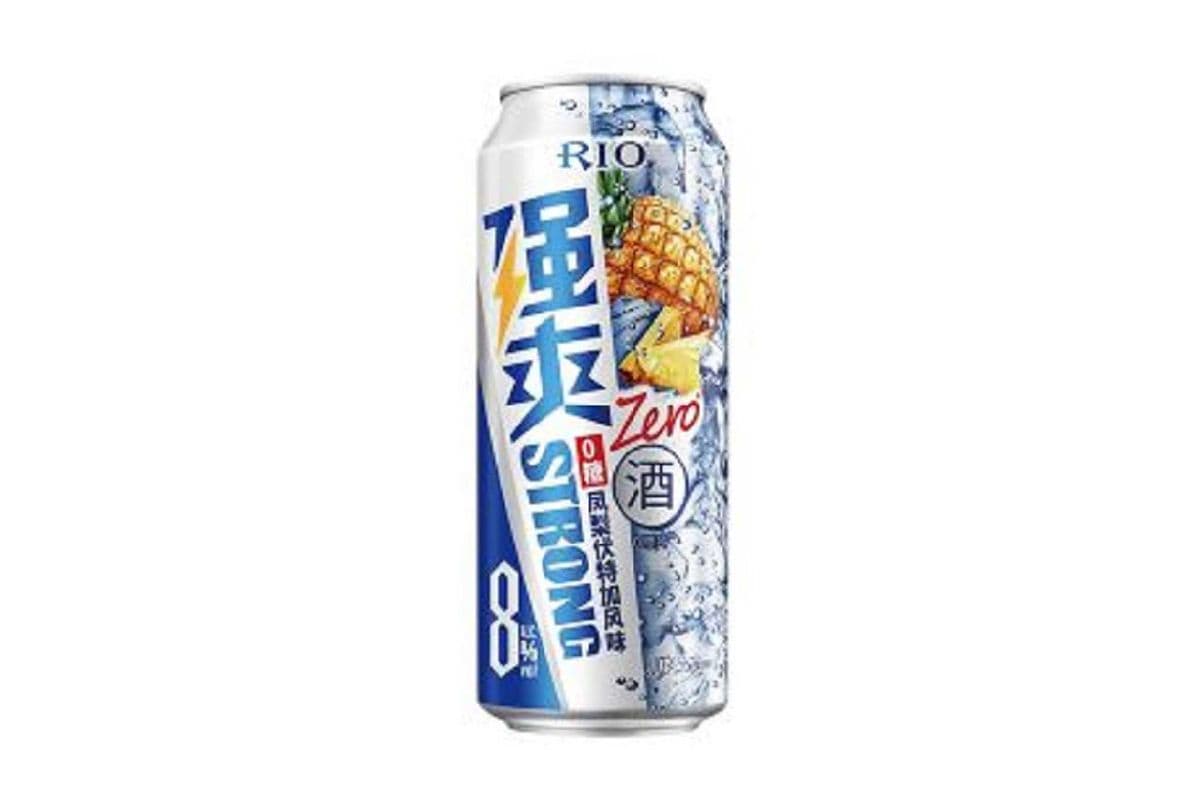 RIO Strong Pineapple Zero Cocktail (330 ml Can) (1 x 330 ml)