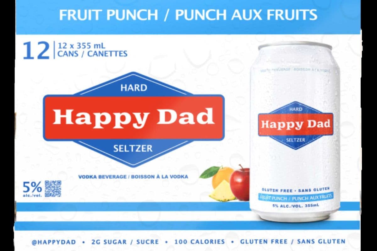 HAPPY DAD HARD SELTZER FRUIT PUNCH 12 PK (1 x 12x355)