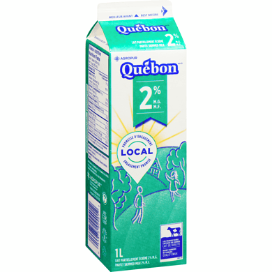 Quebon Lait 2%  1L/ Quebon Milk 2% 1L