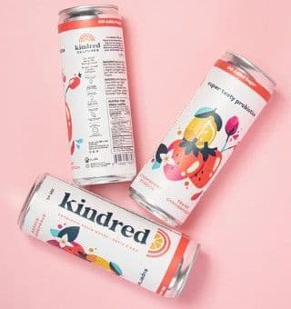 Kindred Cultures Strawberry Rosehip Kefir Water, 355 ml