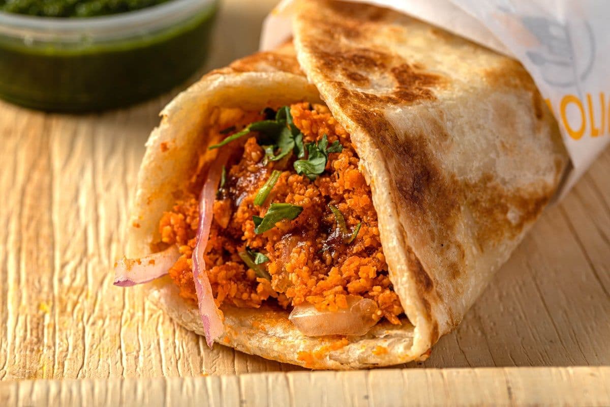 Chatpata Chicken Wrap