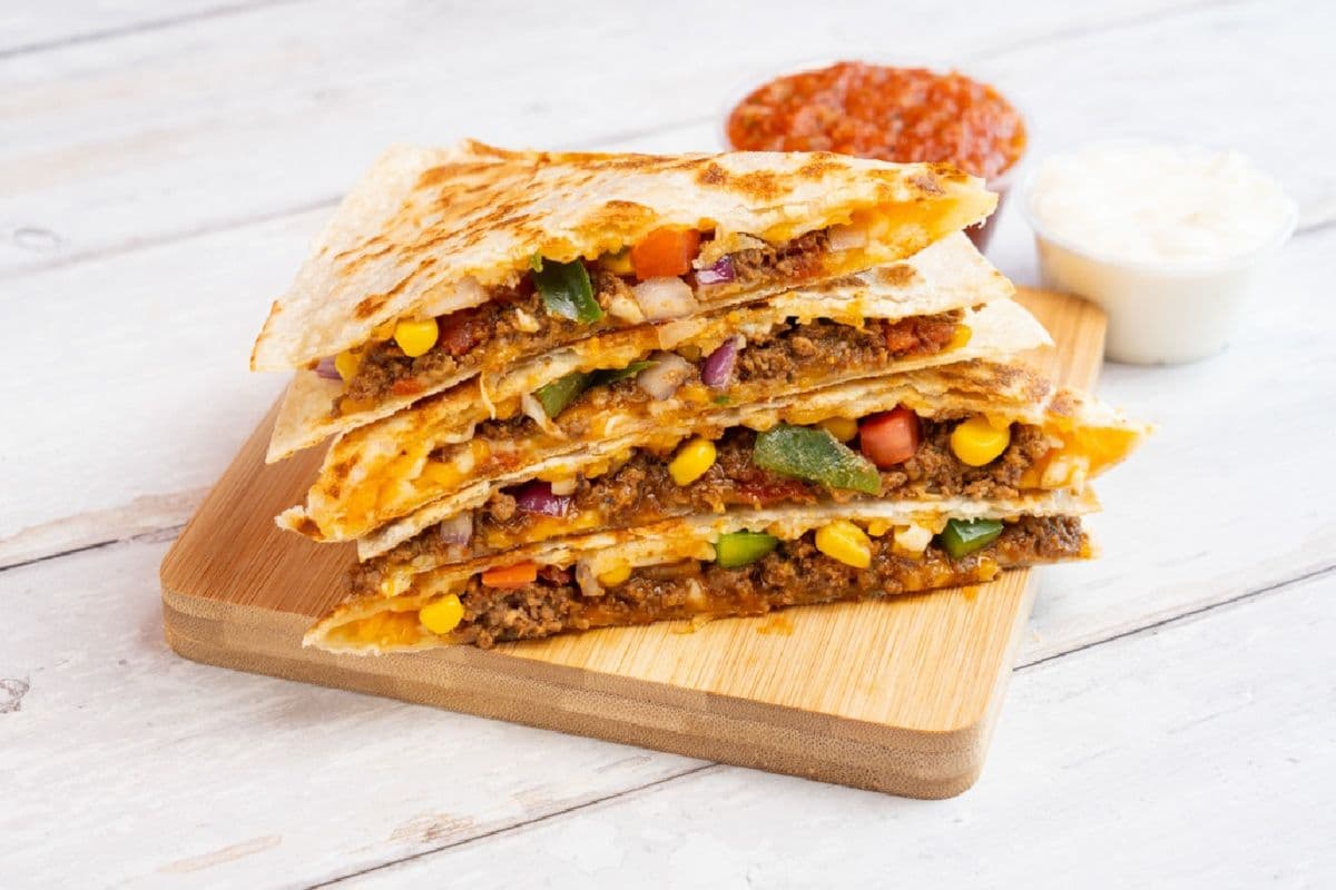 Gluten-Friendly Ground Beef Quesadilla