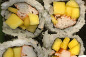 M14. Crab and Mango Roll (6 pcs)