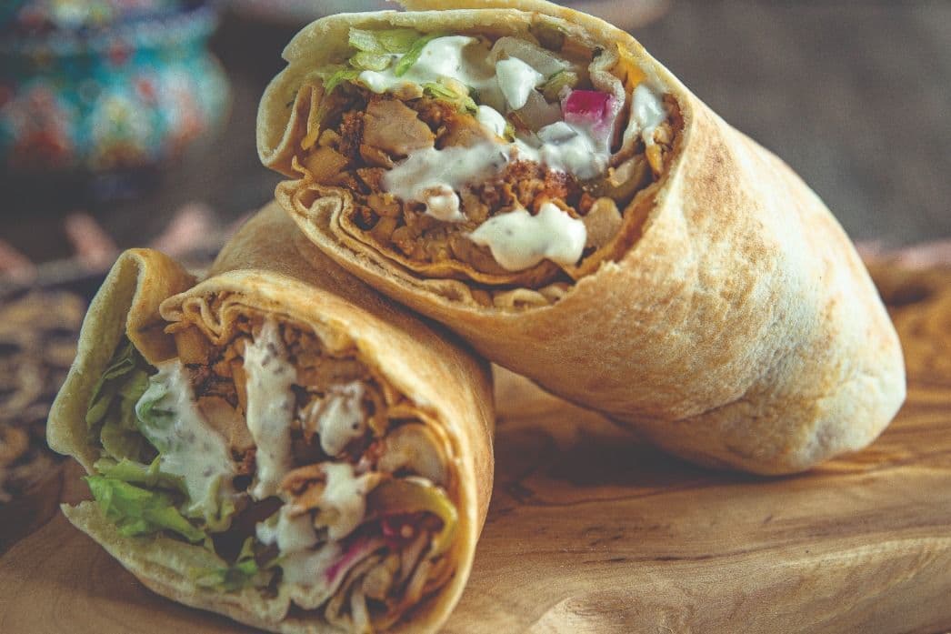 Large Chicken Shawarma Wrap Combo