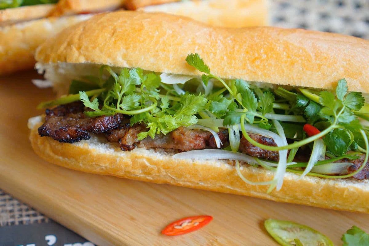 Grilled Pork Baguette ( Banh Mi Thit Heo Nuong)